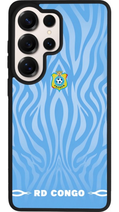 Coque Samsung Galaxy S26 Ultra - Silicone rigide noir Maillot de football RD Congo 2026 personnalisable