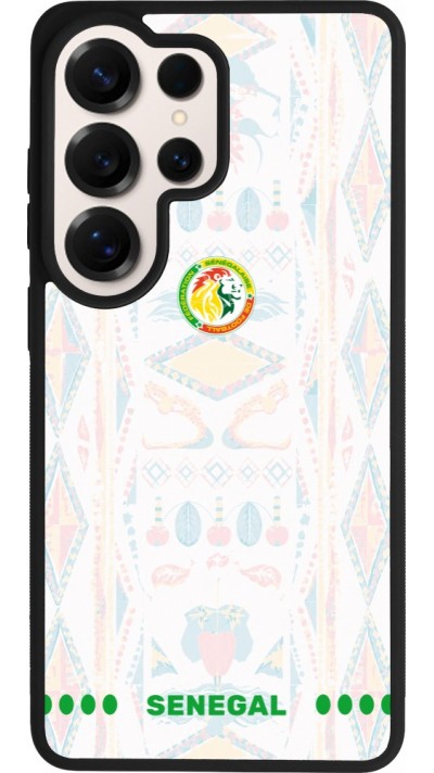 Coque Samsung Galaxy S26 Ultra - Silicone rigide noir Maillot de football Sénégal 2026 personnalisable