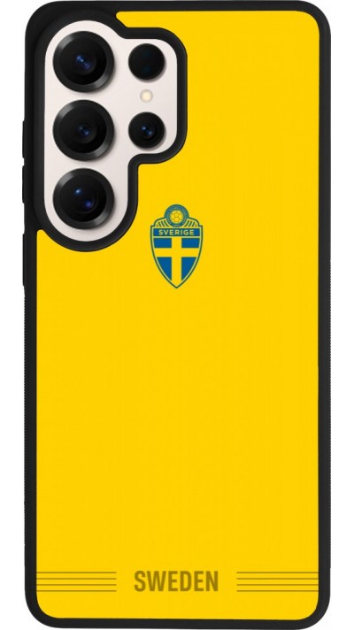 Coque Samsung Galaxy S26 Ultra - Silicone rigide noir Maillot de football Suède 2026 personnalisable