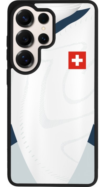 Samsung Galaxy S26 Ultra Case Hülle - Silikon schwarz Schweiz Away personalisierbares Fussballtrikot