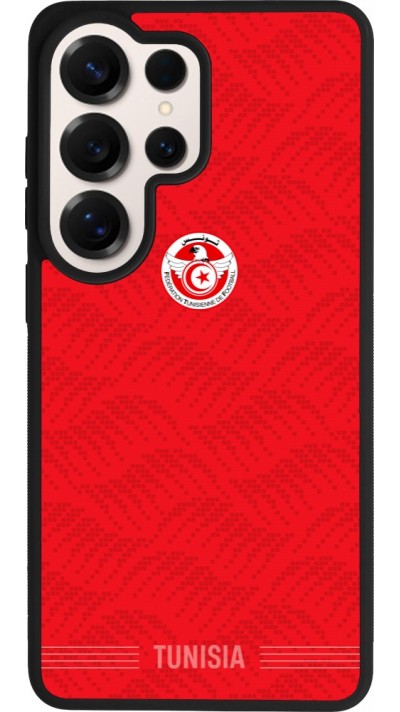 Coque Samsung Galaxy S26 Ultra - Silicone rigide noir Maillot de football Tunisie 2026 personnalisable