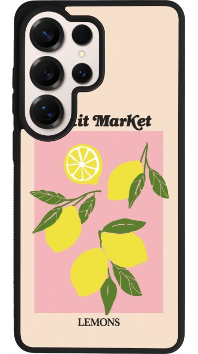Coque Samsung Galaxy S26 Ultra - Silicone rigide noir Fruit market lemons 2026