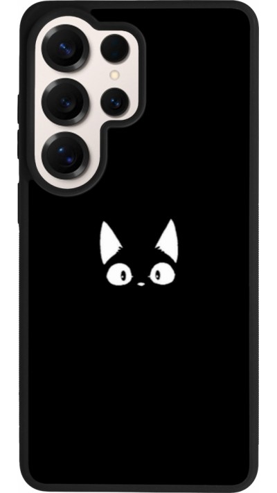 Coque Samsung Galaxy S26 Ultra - Silicone rigide noir Funny cat on black