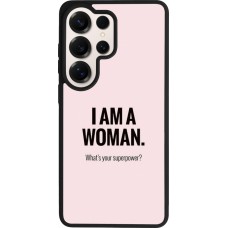 Coque Samsung Galaxy S26 Ultra - Silicone rigide noir I am a woman