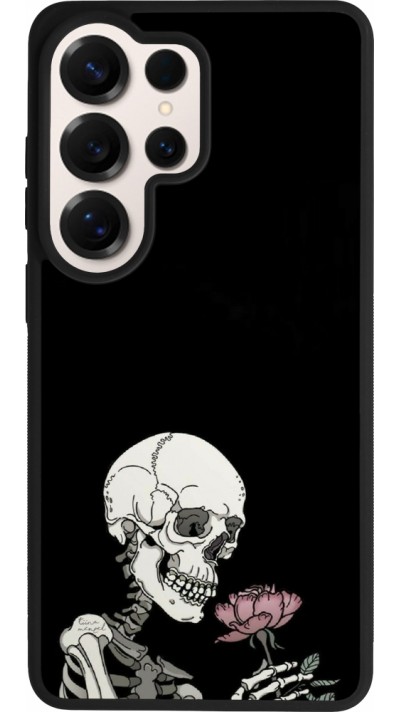 Coque Samsung Galaxy S26 Ultra - Silicone rigide noir Halloween 2023 rose and skeleton