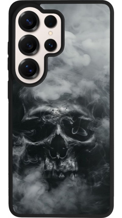 Coque Samsung Galaxy S26 Ultra - Silicone rigide noir Halloween 2024 smoky skull