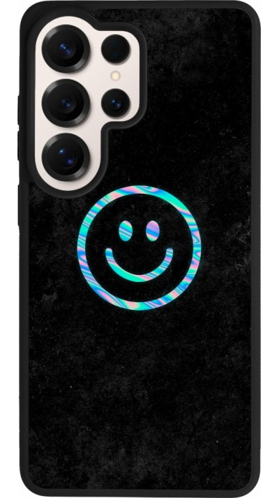 Coque Samsung Galaxy S26 Ultra - Silicone rigide noir Happy smiely irisé