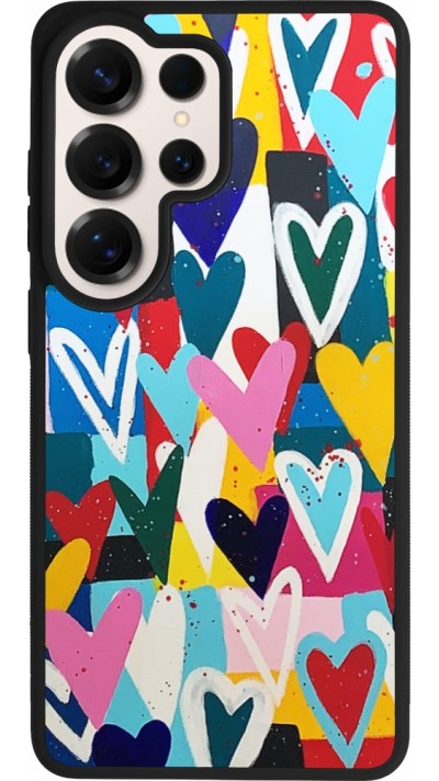 Coque Samsung Galaxy S26 Ultra - Silicone rigide noir Joyful Hearts