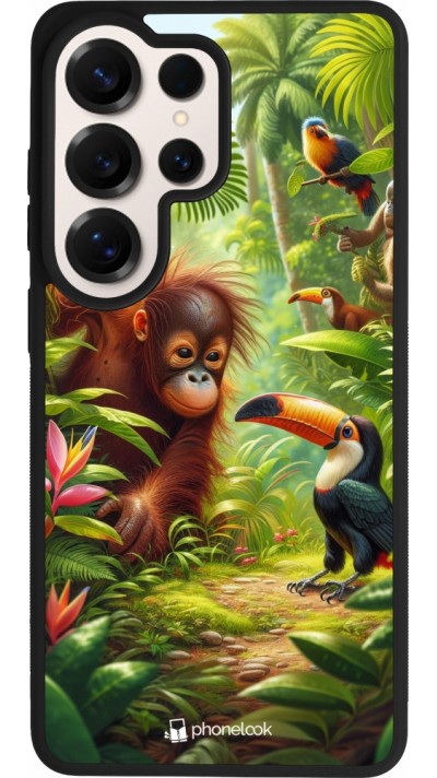 Samsung Galaxy S26 Ultra Case Hülle - Silikon schwarz Tropischer Dschungel Tayrona