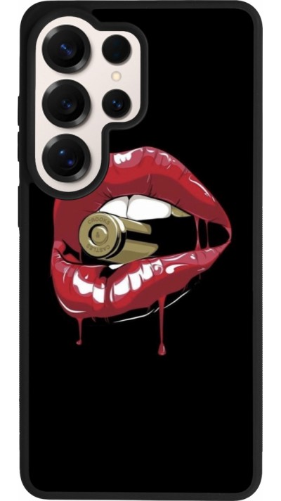 Coque Samsung Galaxy S26 Ultra - Silicone rigide noir Lips bullet