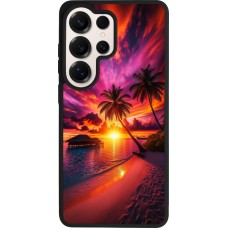 Coque Samsung Galaxy S26 Ultra - Silicone rigide noir Maldives Dusk Bliss