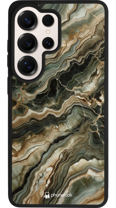 Samsung Galaxy S26 Ultra Case Hülle - Silikon schwarz Oliv Marmor