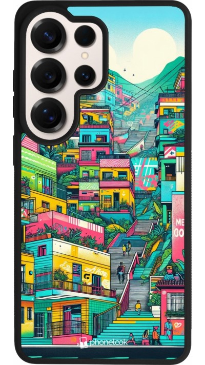 Coque Samsung Galaxy S26 Ultra - Silicone rigide noir Medellin Comuna 13 Art
