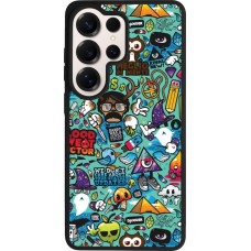 Coque Samsung Galaxy S26 Ultra - Silicone rigide noir Mixed Cartoons Turquoise