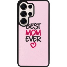 Coque Samsung Galaxy S26 Ultra - Silicone rigide noir Mom 2023 best Mom ever pink