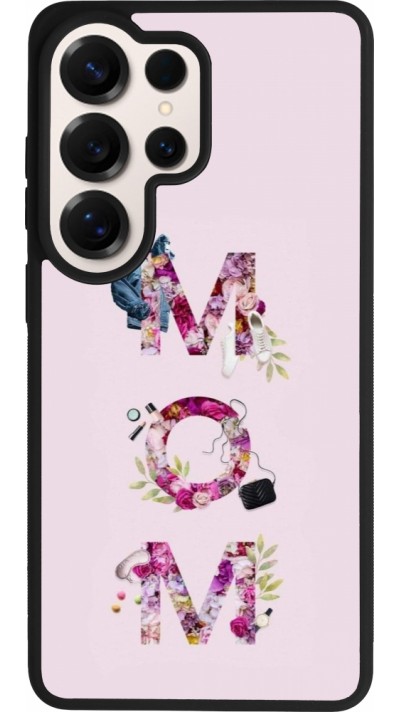 Coque Samsung Galaxy S26 Ultra - Silicone rigide noir Mom 2024 girly mom