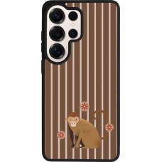 Coque Samsung Galaxy S26 Ultra - Silicone rigide noir Monkey with stripes
