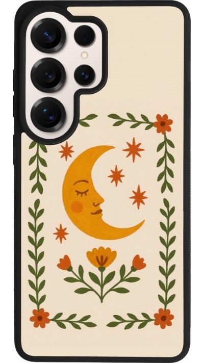 Coque Samsung Galaxy S26 Ultra - Silicone rigide noir Half moon stamp 2026