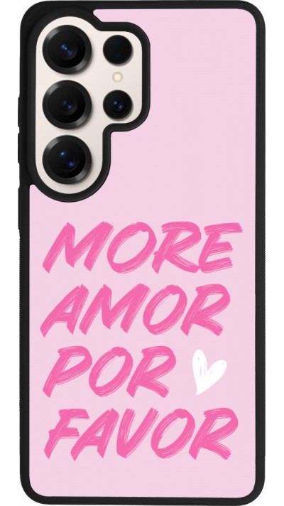 Coque Samsung Galaxy S26 Ultra - Silicone rigide noir More amor porfavor