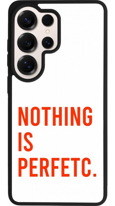 Coque Samsung Galaxy S26 Ultra - Silicone rigide noir Nothing is Perfetc