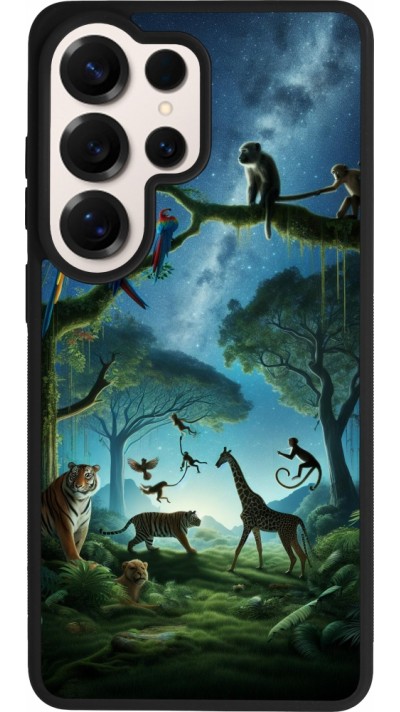 Coque Samsung Galaxy S26 Ultra - Silicone rigide noir Paradis des animaux exotiques
