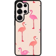 Coque Samsung Galaxy S26 Ultra - Silicone rigide noir Pink Flamingos Pattern