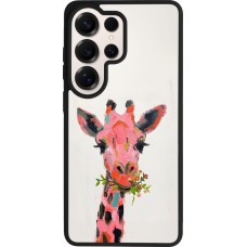 Coque Samsung Galaxy S26 Ultra - Silicone rigide noir Pink Girafe Paint