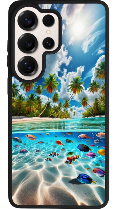Coque Samsung Galaxy S26 Ultra - Silicone rigide noir Plage Paradis