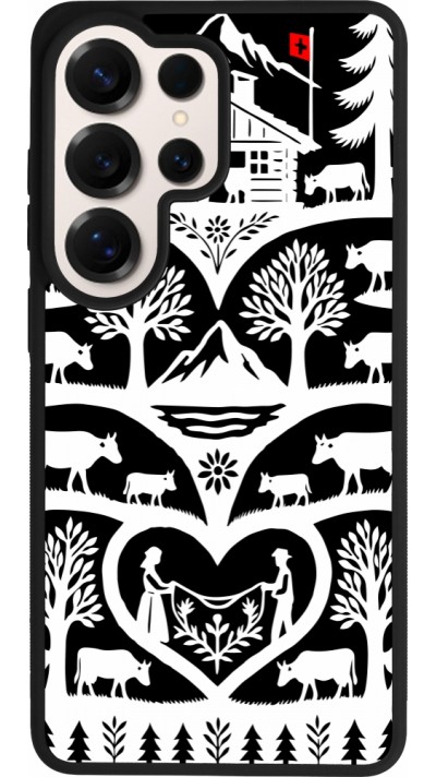 Coque Samsung Galaxy S26 Ultra - Silicone rigide noir Poya Suisse 2 noir