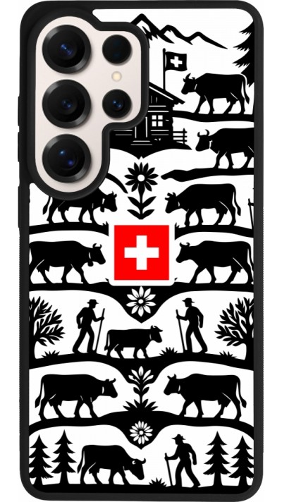 Coque Samsung Galaxy S26 Ultra - Silicone rigide noir Poya Suisse 3