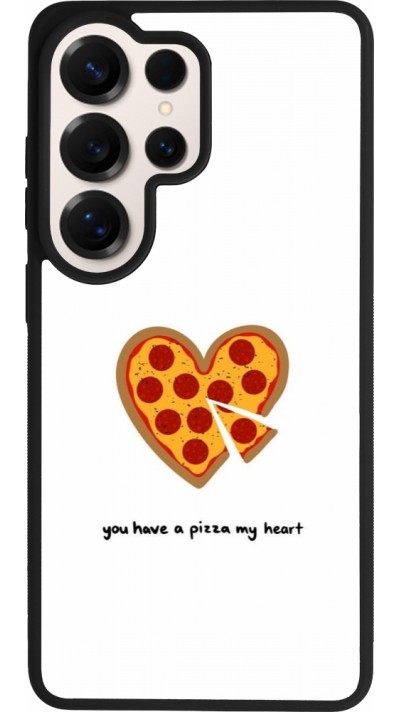 Coque Samsung Galaxy S26 Ultra - Silicone rigide noir Saint Valentines Day 26 You have my pizza heart