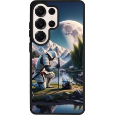 Coque Samsung Galaxy S26 Ultra - Silicone rigide noir Samurai Katana Lune