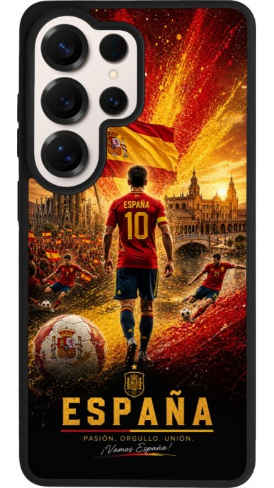 Samsung Galaxy S26 Ultra Case Hülle - Silikon schwarz Fussball Espanien splash 2026