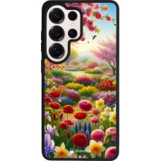 Coque Samsung Galaxy S26 Ultra - Silicone rigide noir Spring 25 Bouquet printemps