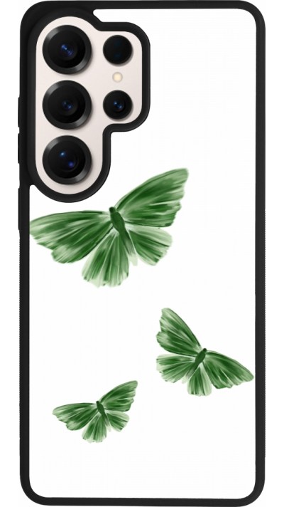 Coque Samsung Galaxy S26 Ultra - Silicone rigide noir Butterflies 2026