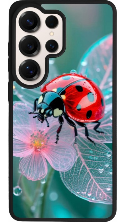 Coque Samsung Galaxy S26 Ultra - Silicone rigide noir Ladybird in bloom 2026