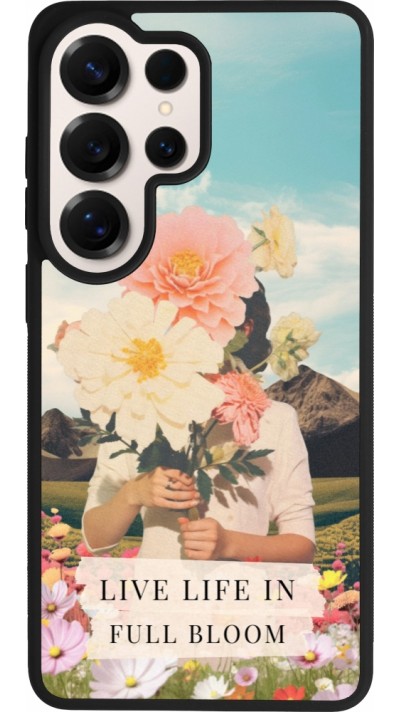 Coque Samsung Galaxy S26 Ultra - Silicone rigide noir Live life in full moon 2026