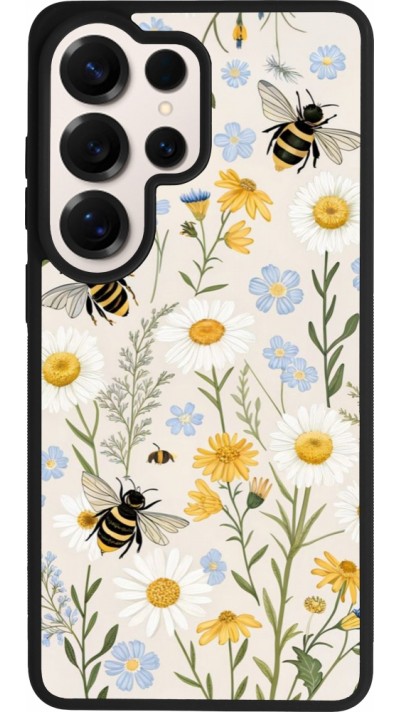 Coque Samsung Galaxy S26 Ultra - Silicone rigide noir Pattern bees 2026