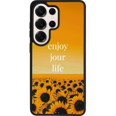 Coque Samsung Galaxy S26 Ultra - Silicone rigide noir Summer 2025 Enjoy your life