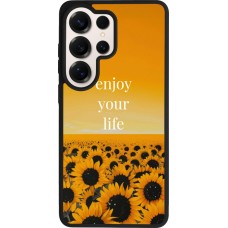 Samsung Galaxy S26 Ultra Case Hülle - Silikon schwarz Summer 2026 Enjoy your life
