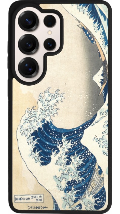 Coque Samsung Galaxy S26 Ultra - Silicone rigide noir Tableau art - La Grande Vague de Kanagawa - Hokusai