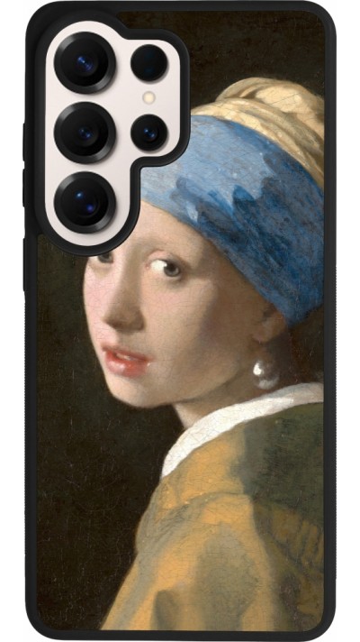 Coque Samsung Galaxy S26 Ultra - Silicone rigide noir Tableau art - La Jeune fille à la perle - Johannes Vermeer