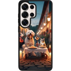 Coque Samsung Galaxy S26 Ultra - Silicone rigide noir Valentine 2024 Dog & Cat Candlelight