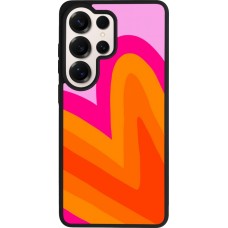 Coque Samsung Galaxy S26 Ultra - Silicone rigide noir Valentine 2024 heart gradient