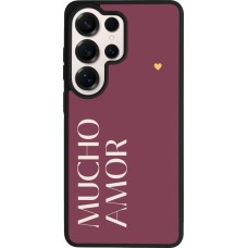 Coque Samsung Galaxy S26 Ultra - Silicone rigide noir Valentine 2024 mucho amor rosado