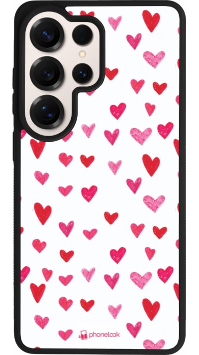 Coque Samsung Galaxy S26 Ultra - Silicone rigide noir Valentine 2022 Many pink hearts