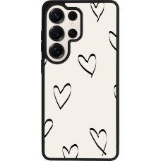 Samsung Galaxy S26 Ultra Case Hülle - Silikon schwarz Valentine 2023 minimalist hearts