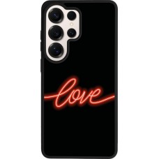 Samsung Galaxy S26 Ultra Case Hülle - Silikon schwarz Valentine 2023 neon love