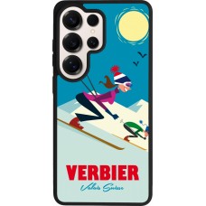 Coque Samsung Galaxy S26 Ultra - Silicone rigide noir Verbier Ski Downhill