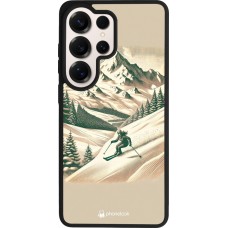 Coque Samsung Galaxy S26 Ultra - Silicone rigide noir Vintage Ski Mountain